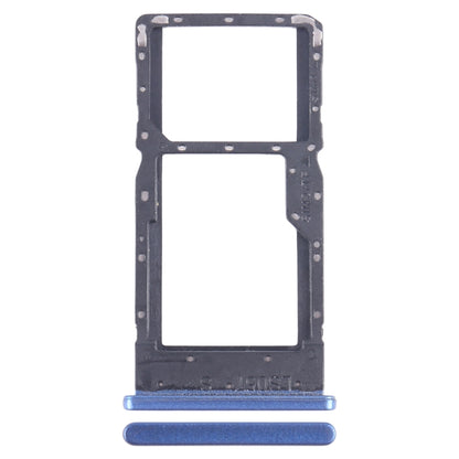 For Alcatel 1L Pro 4065F SIM Card Tray + Micro SD Card Tray (Blue) - Card Tray by PMC Jewellery | Online Shopping South Africa | PMC Jewellery | Buy Now Pay Later Mobicred