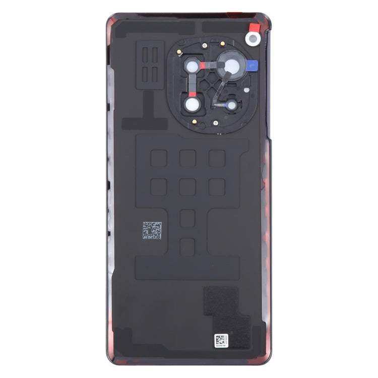 For OnePlus Ace 3 PJE110 Original Glass Battery Back Cover with Camera Lens(Black) - Back Cover by PMC Jewellery | Online Shopping South Africa | PMC Jewellery | Buy Now Pay Later Mobicred