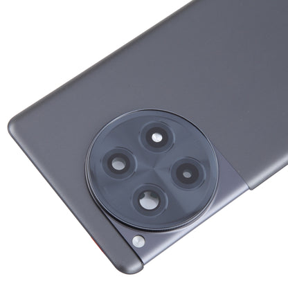 For OnePlus 12R CPH2609 CPH2585 Original Glass Battery Back Cover with Camera Lens(Black) - Back Cover by PMC Jewellery | Online Shopping South Africa | PMC Jewellery | Buy Now Pay Later Mobicred