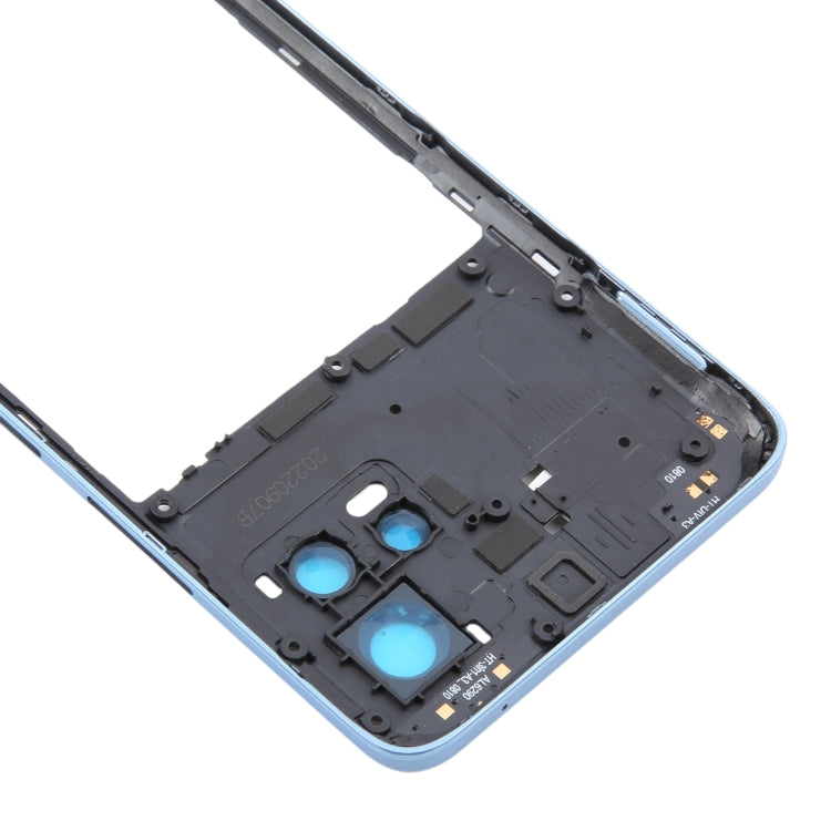 For Motorola Moto G72 Original Middle Frame Bezel Plate (Blue) - Frame Bezel Plate by PMC Jewellery | Online Shopping South Africa | PMC Jewellery | Buy Now Pay Later Mobicred