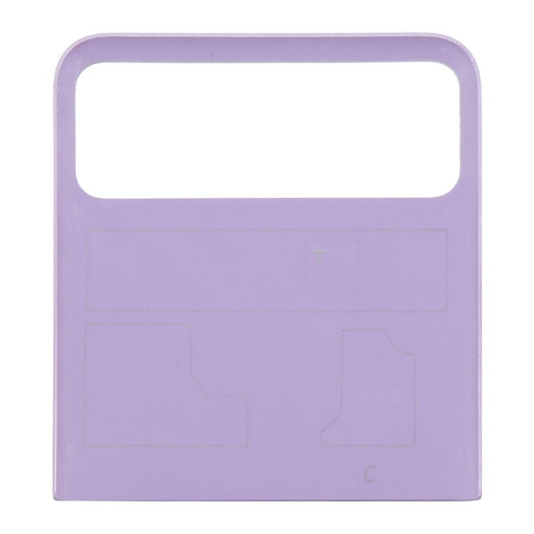 For Motorola Razr 40 Original Upper Part Battery Back Cover (Purple) - Back Cover by PMC Jewellery | Online Shopping South Africa | PMC Jewellery | Buy Now Pay Later Mobicred