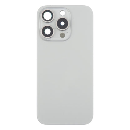 For iPhone 16 Pro Original Glass Battery Back Cover with Camera Lens Cover + MagSafe Magnet(Silver) -  by PMC Jewellery | Online Shopping South Africa | PMC Jewellery | Buy Now Pay Later Mobicred