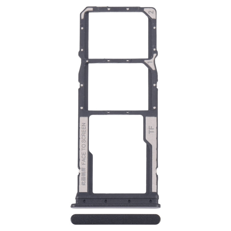 For Xiaomi Poco M6 Original SIM Card Tray + SIM Card Tray + Micro SD Card Tray (Black) - Card Tray by PMC Jewellery | Online Shopping South Africa | PMC Jewellery | Buy Now Pay Later Mobicred