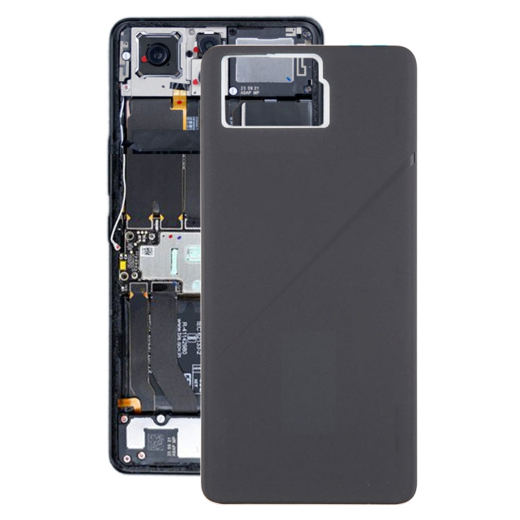 For Asus ROG Phone 8 Pro AI2401 AI2401_A Global Original Glass Battery Back Cover(Matte Black) - Back Cover by PMC TechLife | Online Shopping South Africa | PMC TechLife | Buy Now Pay Later Mobicred