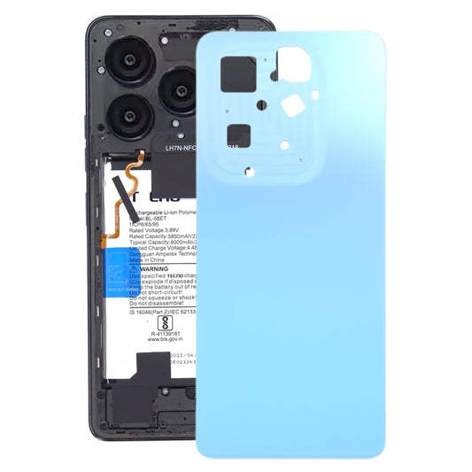 For Infinix Hot 40 Pro X6837 Original Battery Back Cover(Blue) - Back Cover by PMC Jewellery | Online Shopping South Africa | PMC Jewellery | Buy Now Pay Later Mobicred