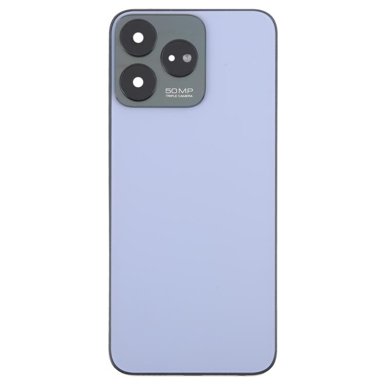 For ZTE Axon 50 Lite 8050 Glass Battery Back Cover with Middle Frame / Camera Lens Cover(Purple) - For ZTE by PMC TechLife | Online Shopping South Africa | PMC TechLife | Buy Now Pay Later Mobicred