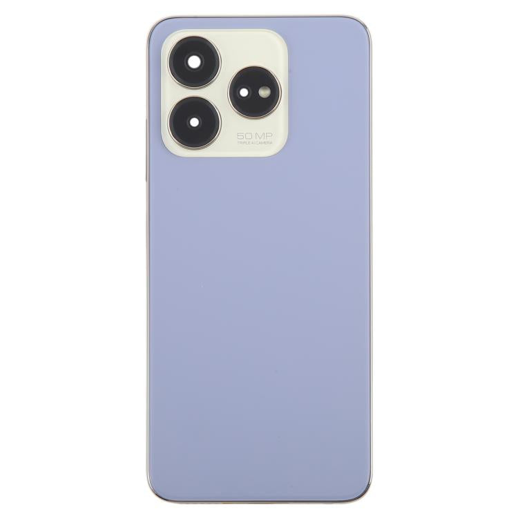 For ZTE Axon 60 / V60 Z2356 Glass Battery Back Cover with Middle Frame / Camera Lens Cover(Purple) - For ZTE by PMC TechLife | Online Shopping South Africa | PMC TechLife | Buy Now Pay Later Mobicred