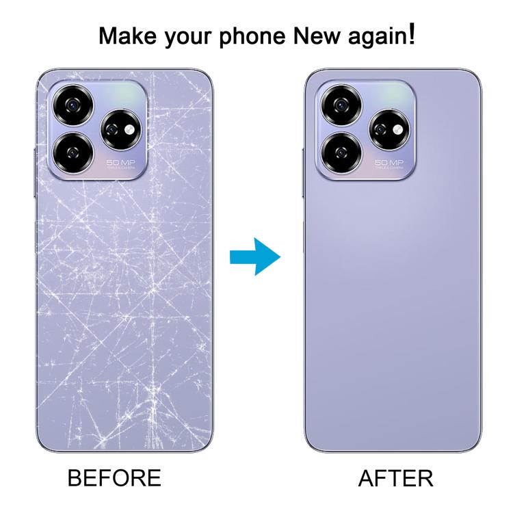 For ZTE Axon 60 / V60 Z2356 Glass Battery Back Cover with Adhesive(Gold) - For ZTE by PMC TechLife | Online Shopping South Africa | PMC TechLife | Buy Now Pay Later Mobicred