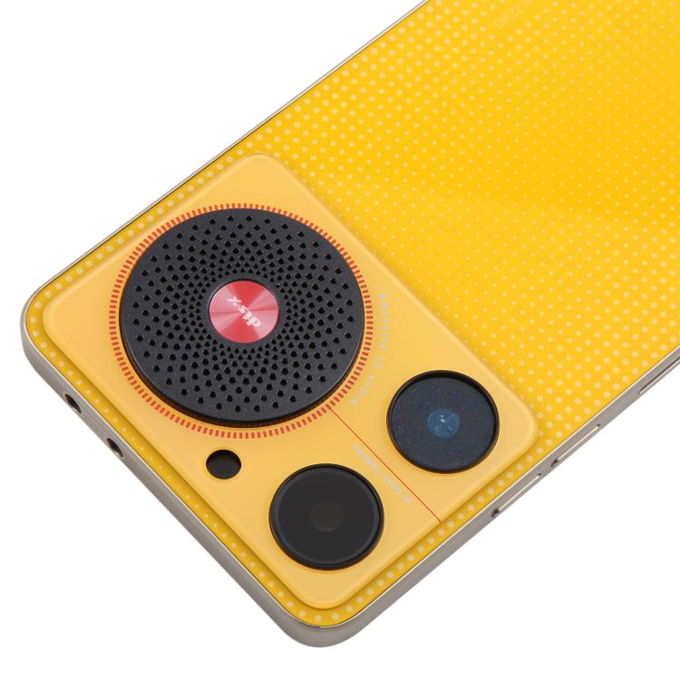 For ZTE nubia Music Z2353 Glass Battery Back Cover with Middle Frame / Camera Lens Cover(Yellow) - For ZTE by PMC TechLife | Online Shopping South Africa | PMC TechLife | Buy Now Pay Later Mobicred