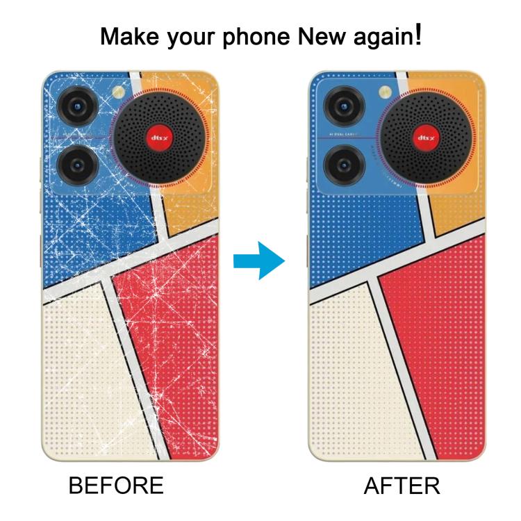 For ZTE nubia Music Z2353 Glass Battery Back Cover with Middle Frame / Camera Lens Cover(Multicolour) - For ZTE by PMC TechLife | Online Shopping South Africa | PMC TechLife | Buy Now Pay Later Mobicred