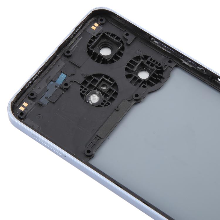 For ZTE Blade V60 Design Z2350 Glass Battery Back Cover with Middle Frame / Camera Lens Cover(Blue) - For ZTE by PMC TechLife | Online Shopping South Africa | PMC TechLife | Buy Now Pay Later Mobicred