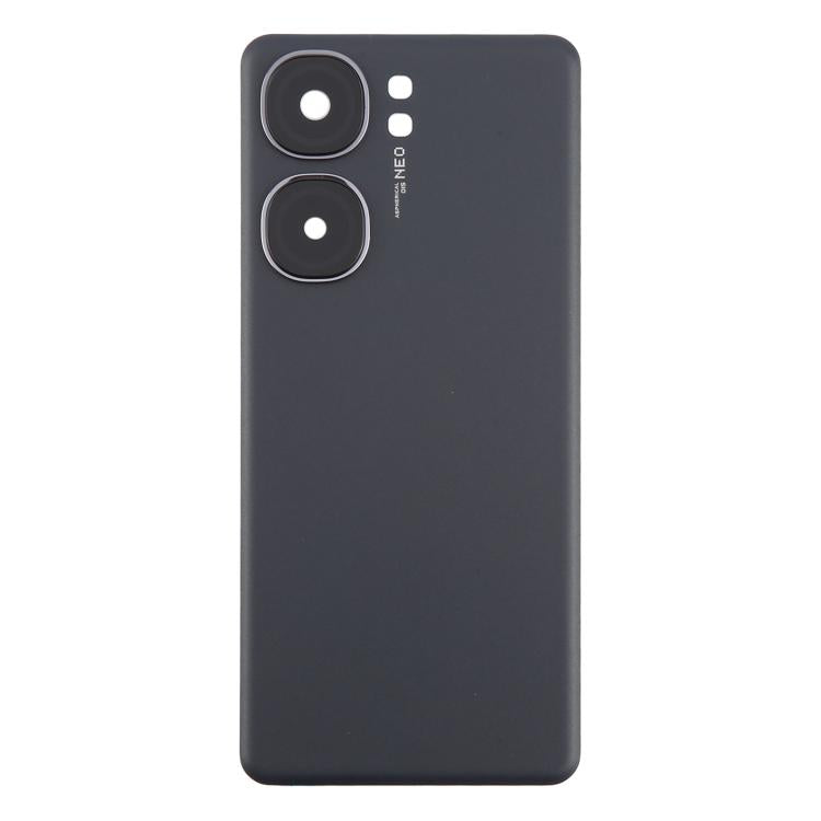 For vivo iQOO Neo9 Pro Battery Back Cover with Camera Lens Cover(Black) - Back Cover by PMc TechLife | Online Shopping South Africa | PMc TechLife | Buy Now Pay Later Mobicred