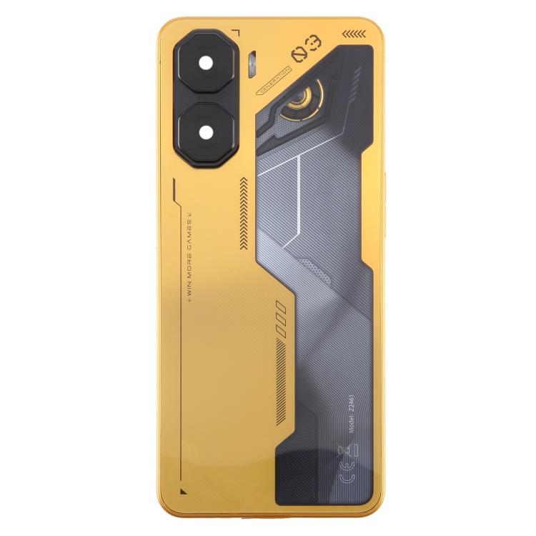 For ZTE nubia Neo 3 Plastic Battery Back Cover with Middle Frame / Camera Lens Cover(Gold) - free shipping - PMC TechLife - Order now!