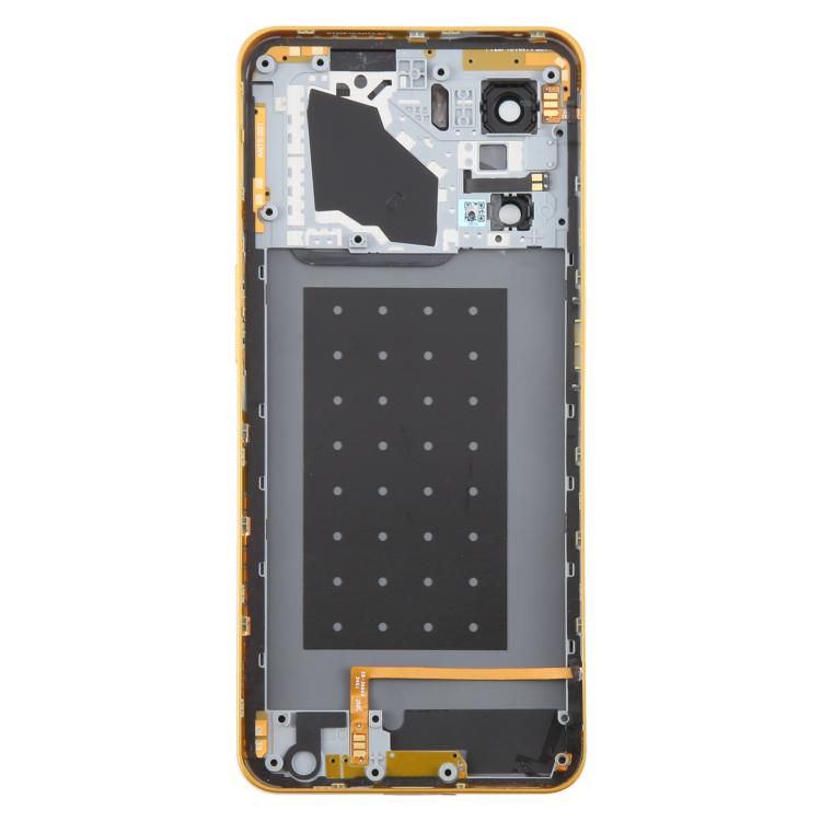 For ZTE nubia Neo 3 Plastic Battery Back Cover with Middle Frame / Camera Lens Cover(Gold) - free shipping - PMC TechLife - Order now!