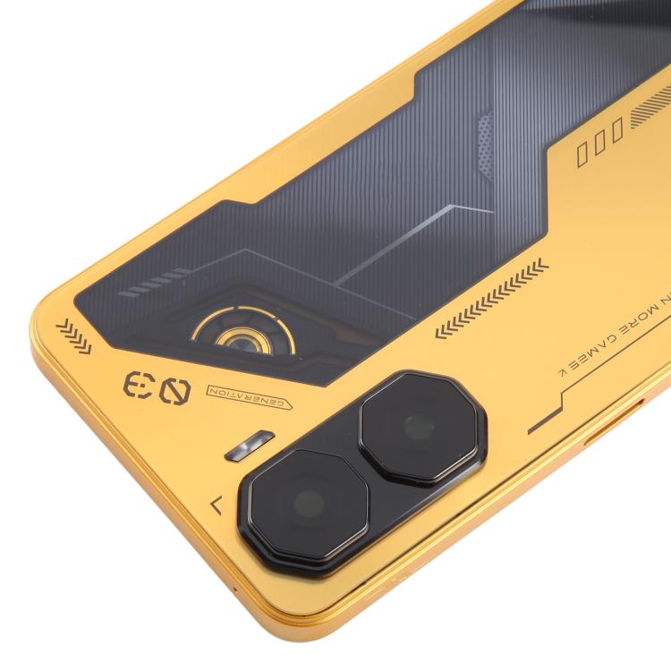 For ZTE nubia Neo 3 Plastic Battery Back Cover with Middle Frame / Camera Lens Cover(Gold) - free shipping - PMC TechLife - Order now!