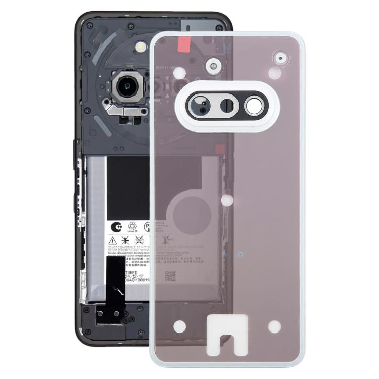 For Nothing Phone 3a A059 Glass Battery Back Cover with Camera Frame(White) - free shipping - PMC TechLife - Order now!