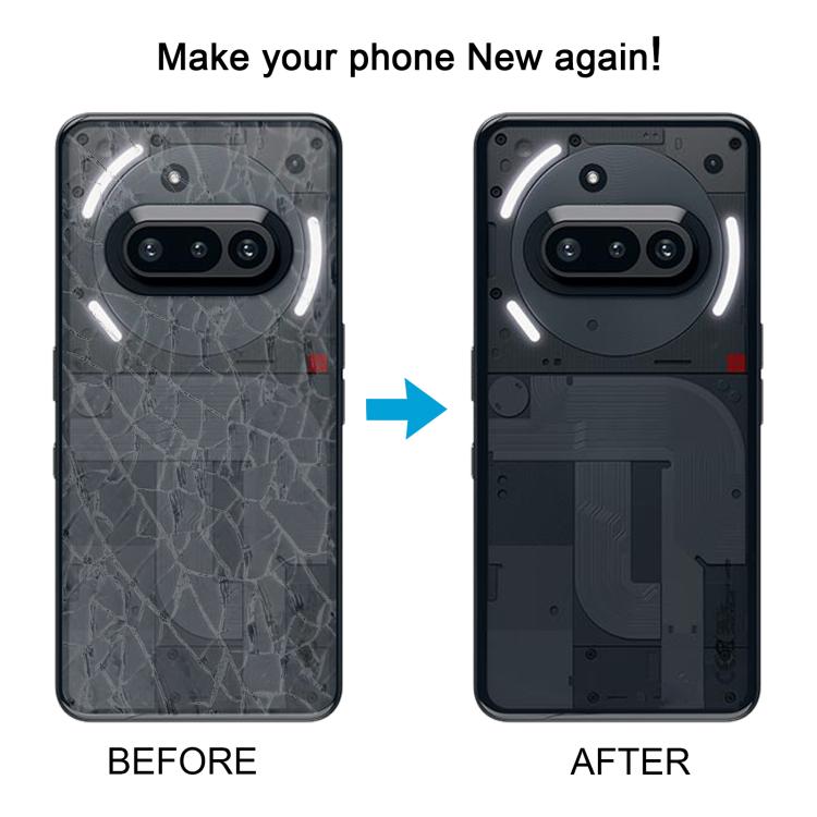 For Nothing Phone 3a A059 Glass Battery Back Cover with Camera Frame(White) - free shipping - PMC TechLife - Order now!