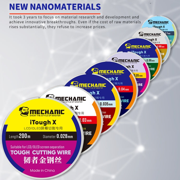 MECHANIC iTough X 200M 0.1MM LCD OLED Screen Cutting Wire - Welding Wire by MECHANIC | Online Shopping South Africa | PMC Jewellery