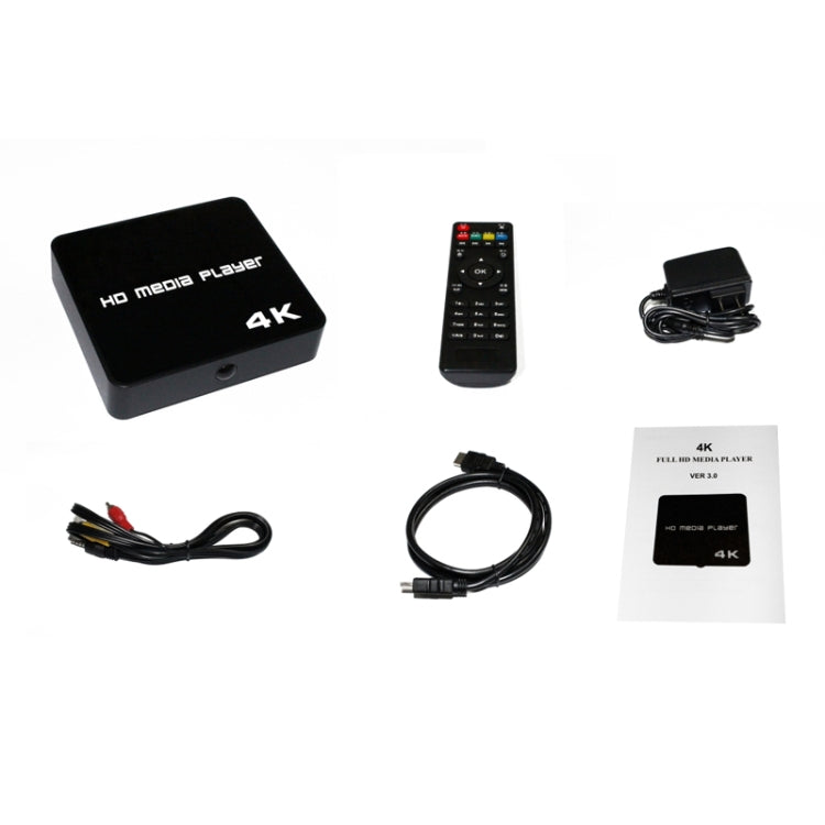 Uhd 4K Player Single-unit Advertising Machine Powered Up Automatically Plays Video PPT Horizontal and Vertical U Disk US(black) - Multimedia Player by PMC TechLife | Online Shopping South Africa | PMC TechLife | Buy Now Pay Later Mobicred