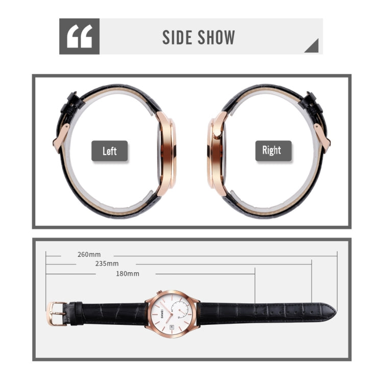 SKMEI 1581 Creative Fashion Men Watch Simple Casual Outdoor Sports Waterproof Two-Pin Quartz Watch(Rose Gold Coffee) - free shipping - PMC TechLife - Order now!