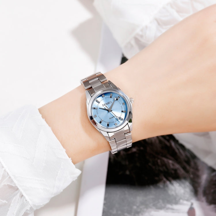 SKmei 1620 Delicate Rhinestone Creative Casual Waterproof Quartz Women Watch Steel Strap Watch(Pink) - free shipping - PMC TechLife - Order now!