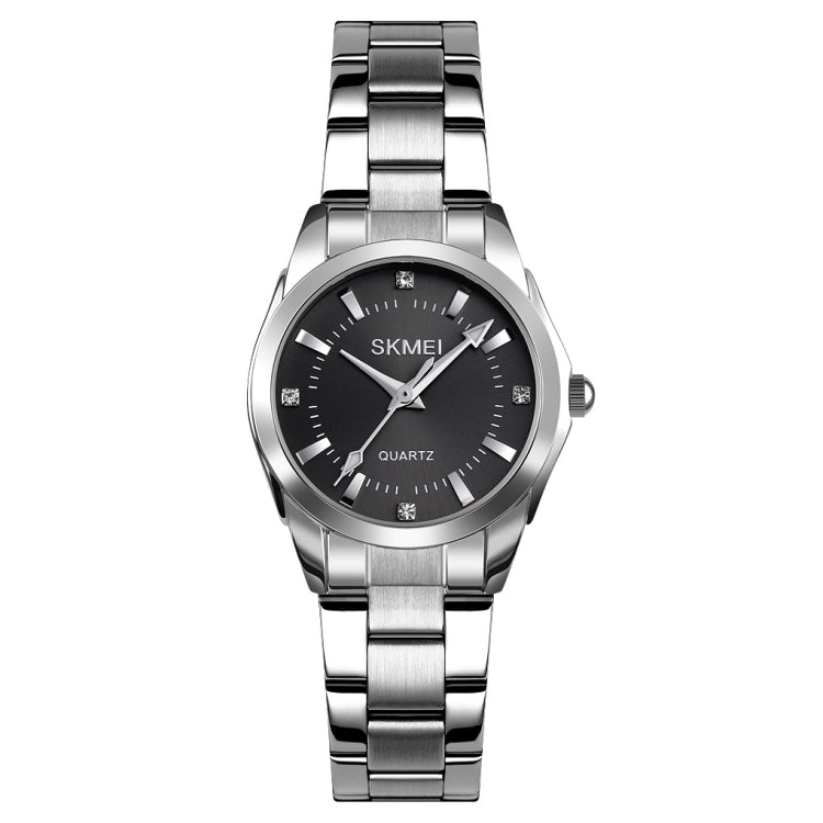 SKmei 1620 Delicate Rhinestone Creative Casual Waterproof Quartz Women Watch Steel Strap Watch(Black) - free shipping - PMC TechLife - Order now!
