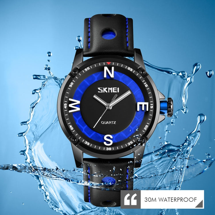 SKMEI 9211 Fashion Sports Stereo Dial Luminous Pointer Creative Watch Business Trend Men Quartz Watch(Blue) - free shipping - PMC TechLife - Order now!