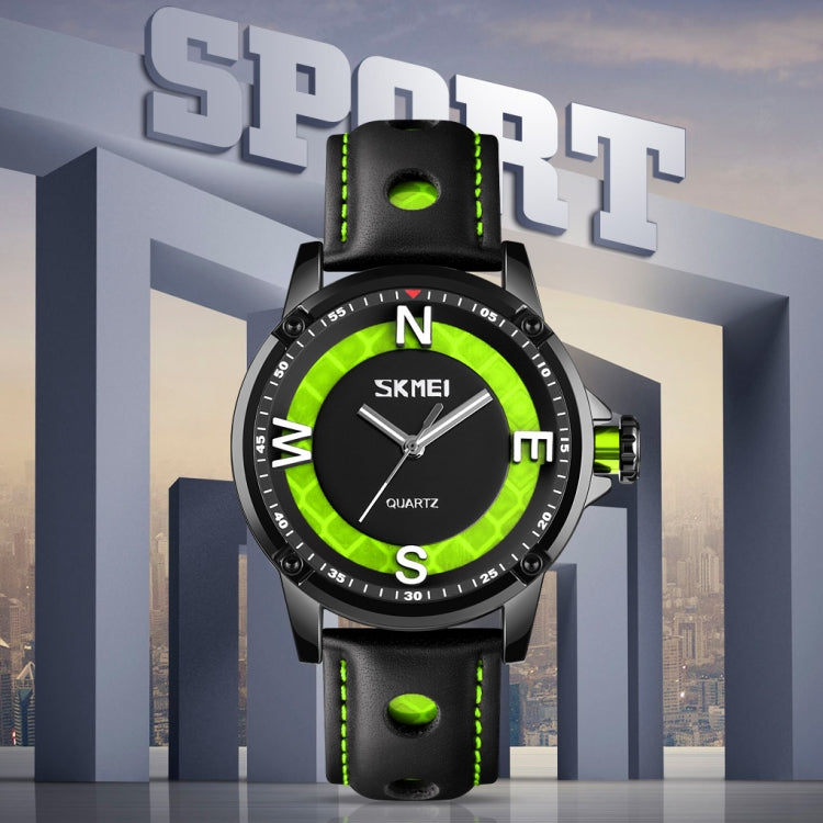 SKMEI 9211 Fashion Sports Stereo Dial Luminous Pointer Creative Watch Business Trend Men Quartz Watch(Blue) - free shipping - PMC TechLife - Order now!