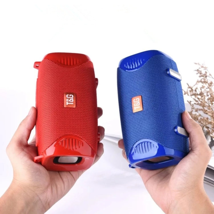 T&G TG532 10W Wireless Bluetooth Speaker Waterproof Portable Outdoor Mini Column Box Loudspeaker with FM Radio(Blue) - Desktop Speaker by T&G | Online Shopping South Africa | PMC TechLife | Buy Now Pay Later Mobicred