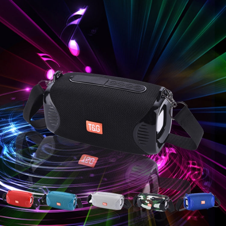 T&G TG532 10W Wireless Bluetooth Speaker Waterproof Portable Outdoor Mini Column Box Loudspeaker with FM Radio(Red) - Desktop Speaker by T&G | Online Shopping South Africa | PMC TechLife | Buy Now Pay Later Mobicred