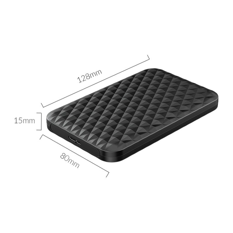 ORICO 2520U3 2.5-Inch Portable Hard Drive Enclosure(Black) - HDD Enclosure by ORICO | Online Shopping South Africa | PMC TechLife | Buy Now Pay Later Mobicred