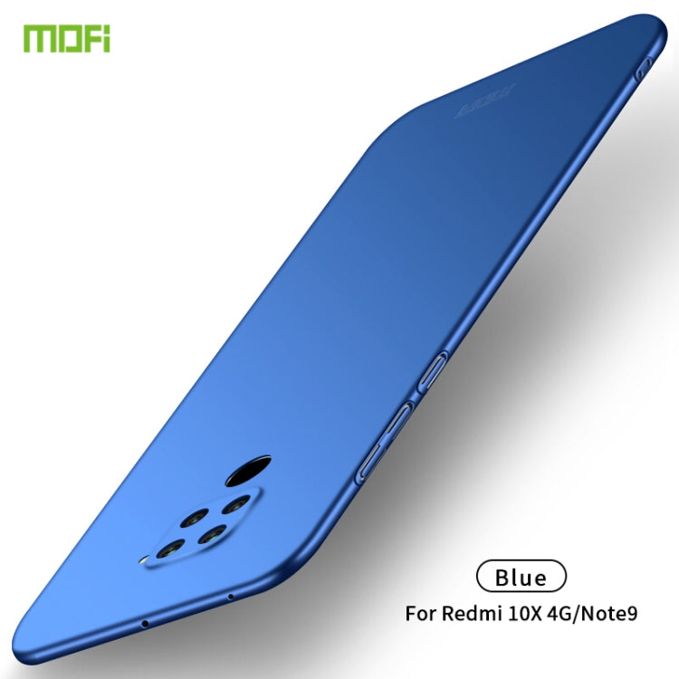 For Xiaomi Redmi 10X 4G MOFI Frosted PC Ultra-thin Hard Case(Blue) - Xiaomi Cases by MOFI | Online Shopping South Africa | PMC Jewellery