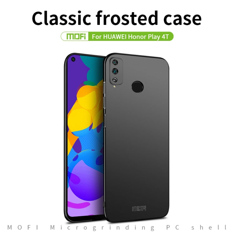 For Huawei Honor Play 4T MOFI Frosted PC Ultra-thin Hard Case(Black) - Honor Cases by MOFI | Online Shopping South Africa | PMC Jewellery