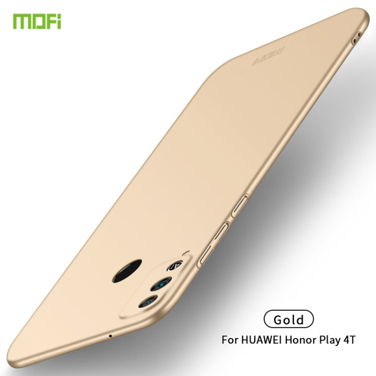 For Huawei Honor Play 4T MOFI Frosted PC Ultra-thin Hard Case(Gold) - Honor Cases by MOFI | Online Shopping South Africa | PMC Jewellery