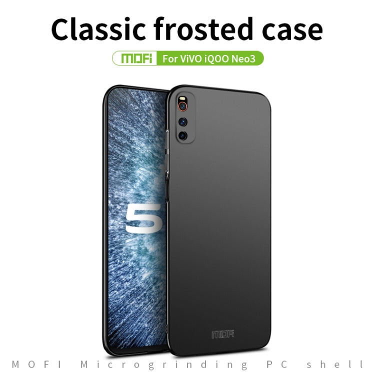 For Vivo iQOO Neo 3 MOFI Frosted PC Ultra-thin Hard Case(Blue) - vivo Cases by MOFI | Online Shopping South Africa | PMC Jewellery
