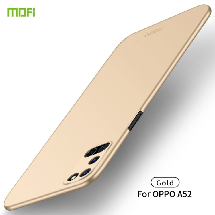 For OPPO A52 MOFI Frosted PC Ultra-thin Hard Case(Gold) - OPPO Cases by MOFI | Online Shopping South Africa | PMC Jewellery