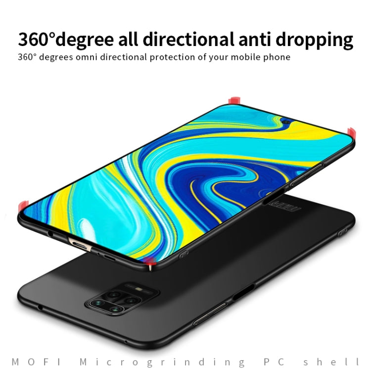 For Xiaomi RedMi Note9S/Note9Pro  MOFI Frosted PC Ultra-thin Hard C(Black) - Xiaomi Cases by MOFI | Online Shopping South Africa | PMC Jewellery