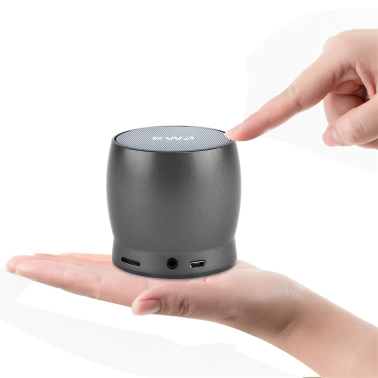 EWA A150 Portable Mini Bluetooth Speaker Wireless Hifi Stereo Strong Bass Music Boom Box Metal Subwoofer, Support Micro SD Card & 3.5mm AUX(Black Gray) - Desktop Speaker by EWA | Online Shopping South Africa | PMC Jewellery | Buy Now Pay Later Mobicred