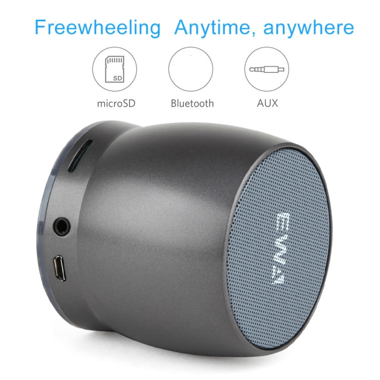 EWA A150 Portable Mini Bluetooth Speaker Wireless Hifi Stereo Strong Bass Music Boom Box Metal Subwoofer, Support Micro SD Card & 3.5mm AUX(Silver) - free shipping - PMC Jewellery - Order now!
