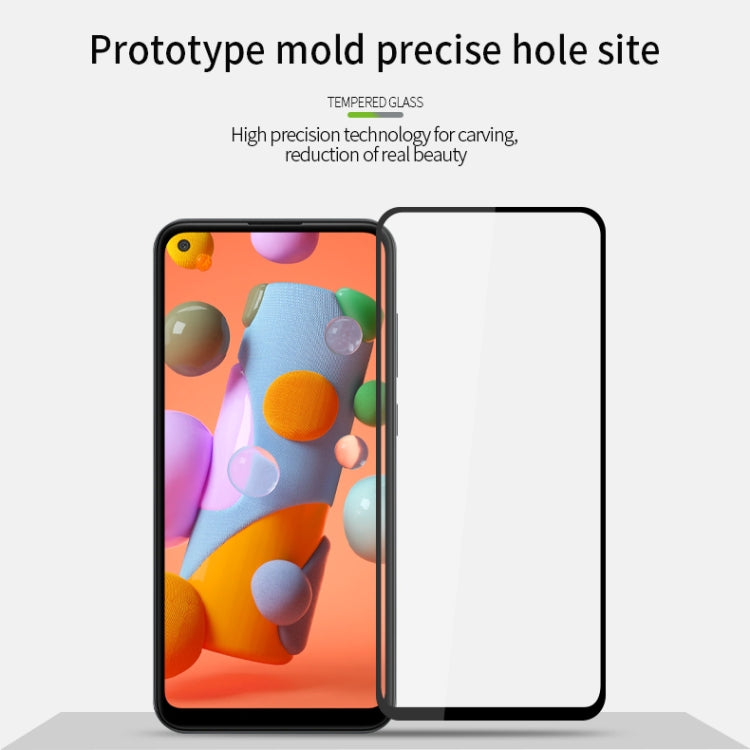 For Samsung Galaxy A11 / M11(EU) MOFI 9H 2.5D Full Screen Tempered Glass Film(Black) - Galaxy Tempered Glass by MOFI | Online Shopping South Africa | PMC TechLife | Buy Now Pay Later Mobicred