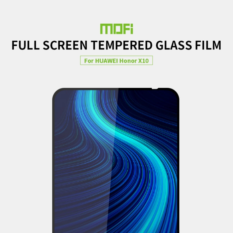 For Huawei Honor X10 MOFI 9H 2.5D Full Screen Tempered Glass Film(Black) - Honor Tempered Glass by MOFI | Online Shopping South Africa | PMC Jewellery