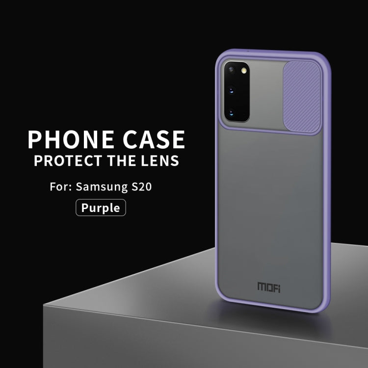 For Samsung Galaxy S20 MOFI Xing Dun Series Translucent Frosted PC + TPU Privacy Anti-glare Shockproof All-inclusive Protective Case(Purple) - Galaxy Phone Cases by MOFI | Online Shopping South Africa | PMC Jewellery