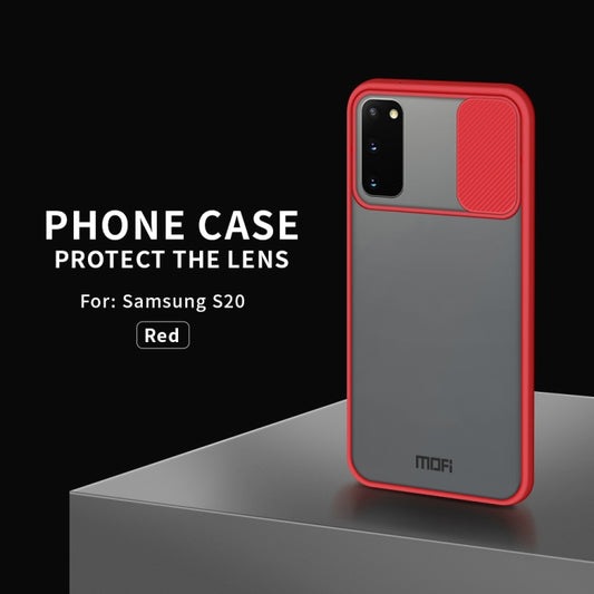 For Samsung Galaxy S20 MOFI Xing Dun Series Translucent Frosted PC + TPU Privacy Anti-glare Shockproof All-inclusive Protective Case(Red) - Galaxy Phone Cases by MOFI | Online Shopping South Africa | PMC Jewellery