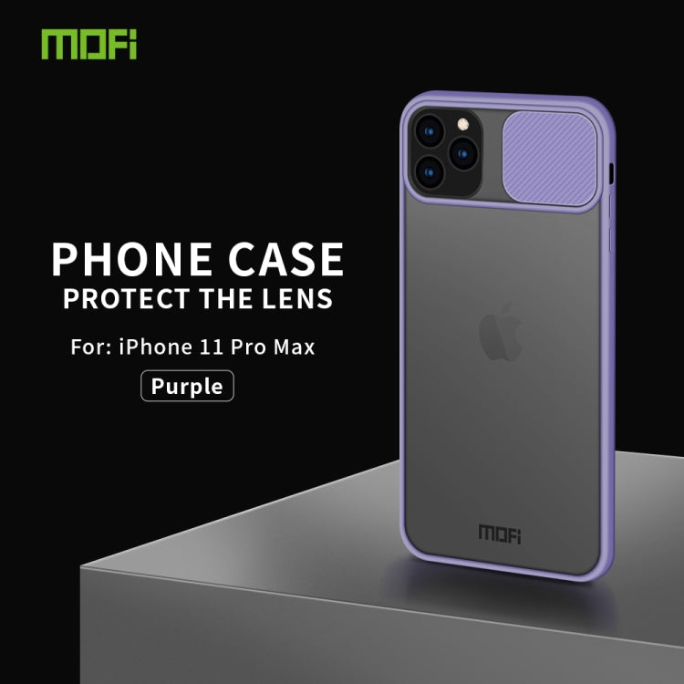 For iPhone 11 Pro Max MOFI Xing Dun Series Translucent Frosted PC + TPU Privacy Anti-glare Shockproof All-inclusive Protective Case(Purple) - iPhone 11 Pro Max Cases by MOFI | Online Shopping South Africa | PMC TechLife