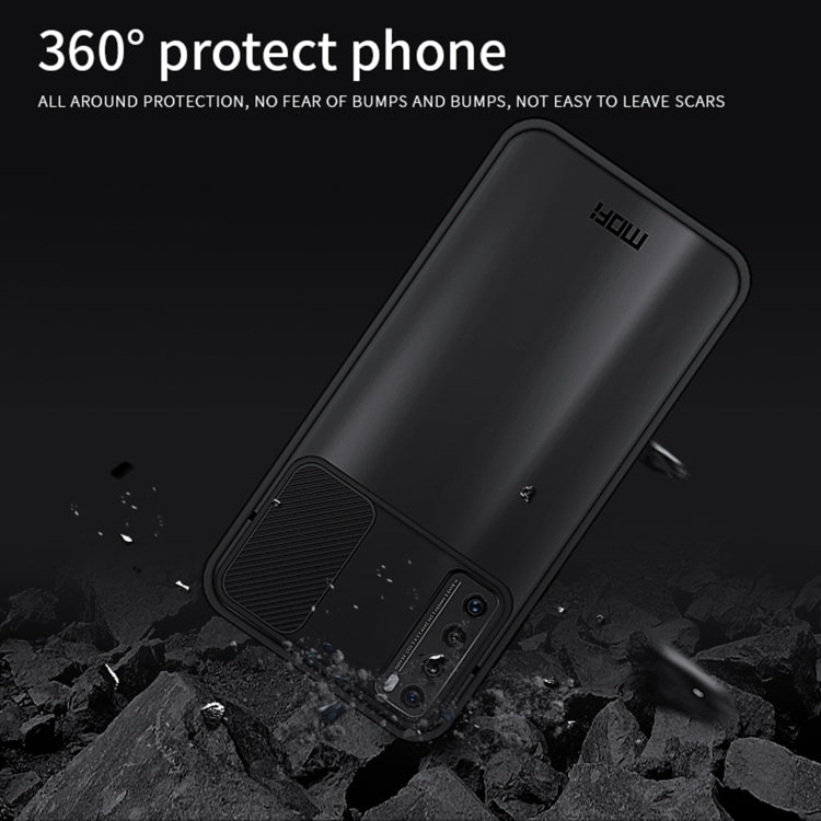 For Huawei nova 7 MOFI Xing Dun Series PC + TPU Anti-peep Waterproof And Anti-drop All-inclusive Protective Shell, Translucent Frosted(Black) - Huawei Cases by MOFI | Online Shopping South Africa | PMC TechLife