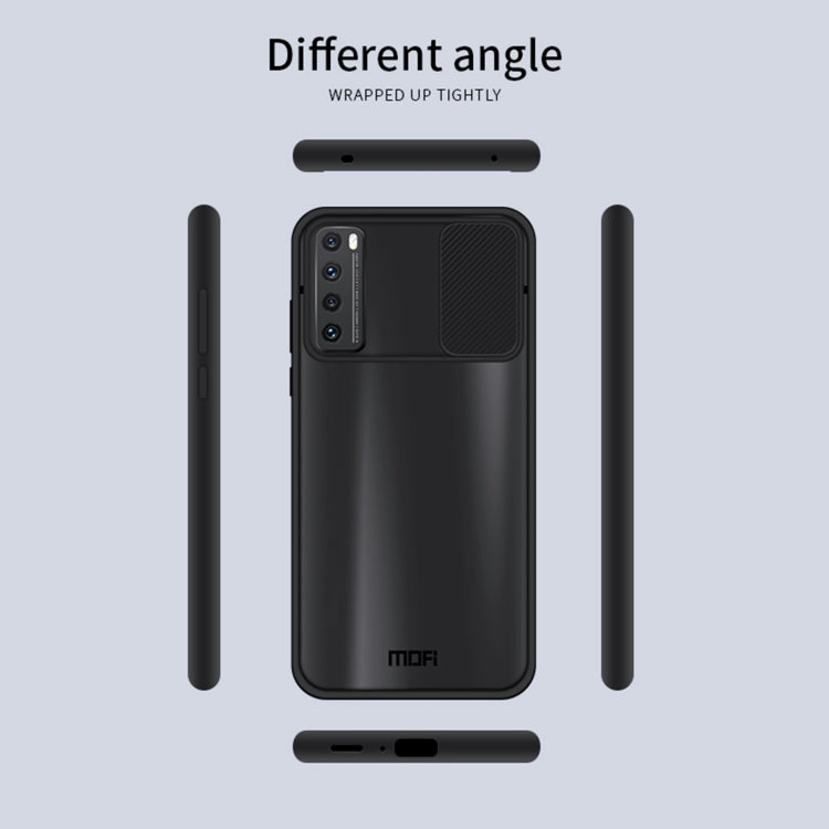 For Huawei nova 7 MOFI Xing Dun Series PC + TPU Anti-peep Waterproof And Anti-drop All-inclusive Protective Shell, Translucent Frosted(Black) - Huawei Cases by MOFI | Online Shopping South Africa | PMC TechLife