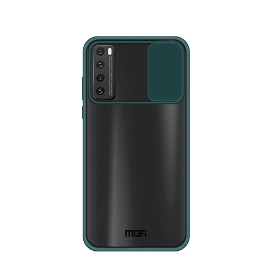 For Huawei nova 7 MOFI Xing Dun Series PC + TPU Anti-peep Waterproof And Anti-drop All-inclusive Protective Shell, Translucent Frosted(Green) - Huawei Cases by MOFI | Online Shopping South Africa | PMC Jewellery