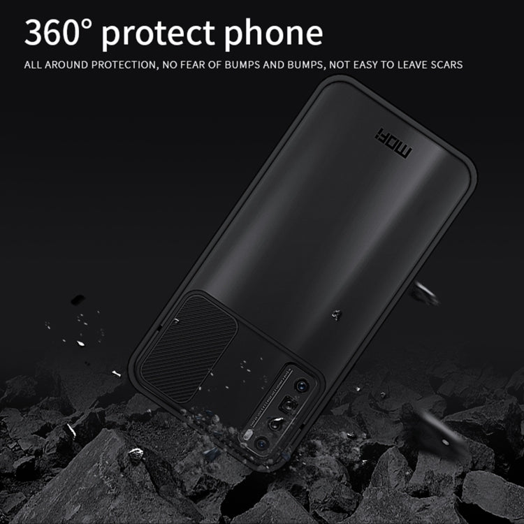 For Huawei nova 7 Pro MOFI Xing Dun Series PC + TPU Anti-peep Waterproof And Anti-drop All-inclusive Protective Shell, Translucent Frosted(Black) - Huawei Cases by MOFI | Online Shopping South Africa | PMC Jewellery