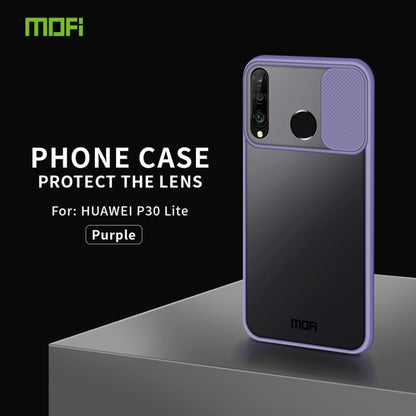 For Huawei P30 lite MOFI Xing Dun Series PC + TPU Anti-peep Waterproof And Anti-drop All-inclusive Protective Shell, Translucent Frosted(Purple) - Huawei Cases by MOFI | Online Shopping South Africa | PMC Jewellery