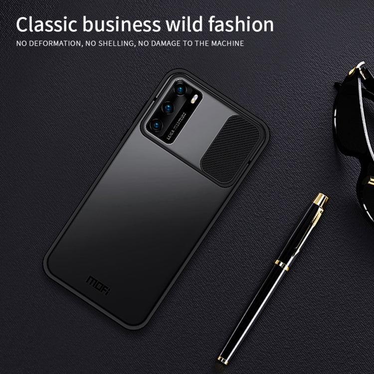 For Huawei P40 MOFI Xing Dun Series PC + TPU Anti-peep Waterproof And Anti-drop All-inclusive Protective Shell, Translucent Frosted(Purple) - free shipping - PMC TechLife - Order now!